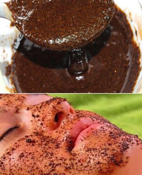 コーヒービームでマスクをピリングします